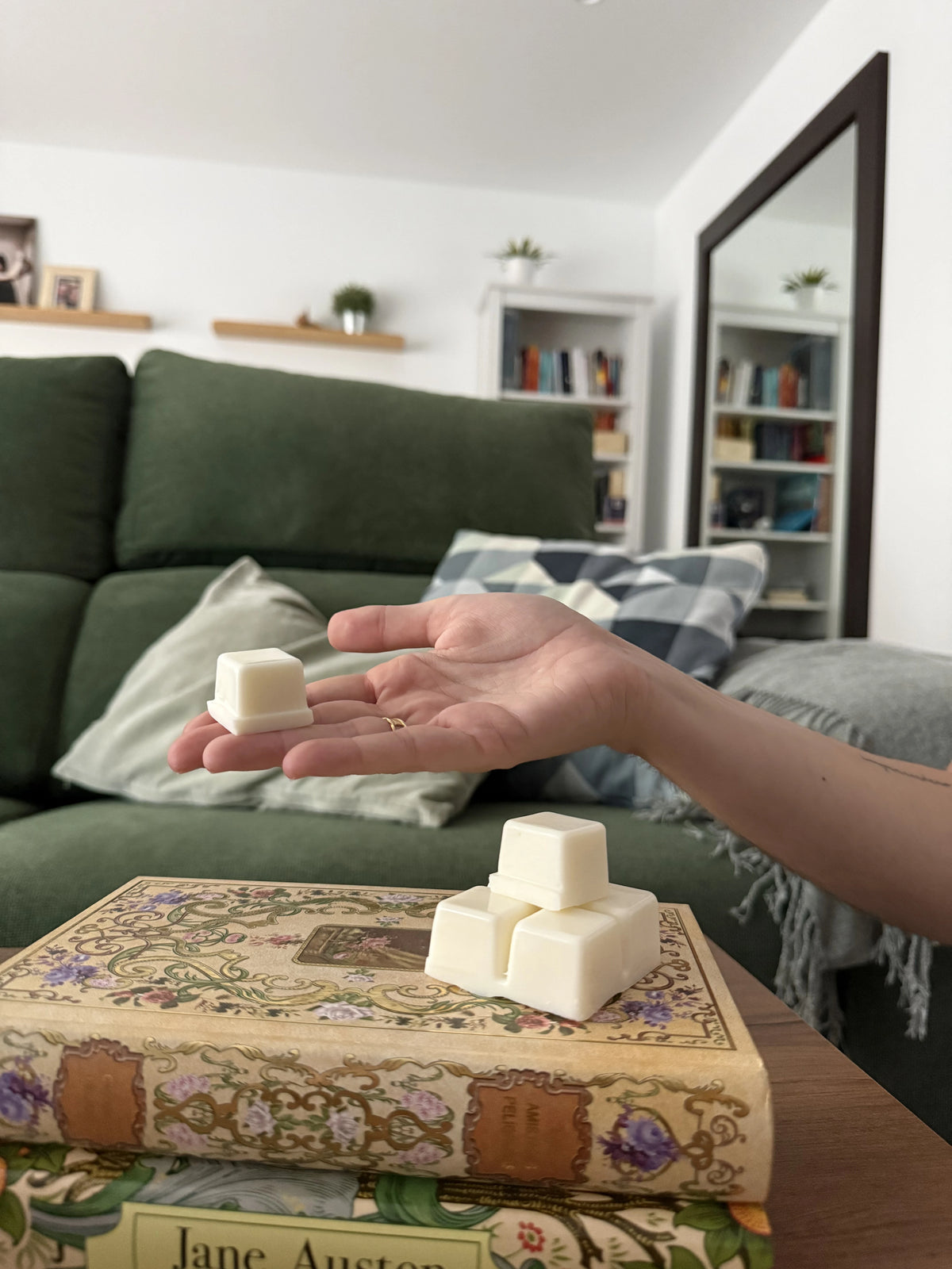 Set Bambú Negro | Quemador con Wax Melt a elegir