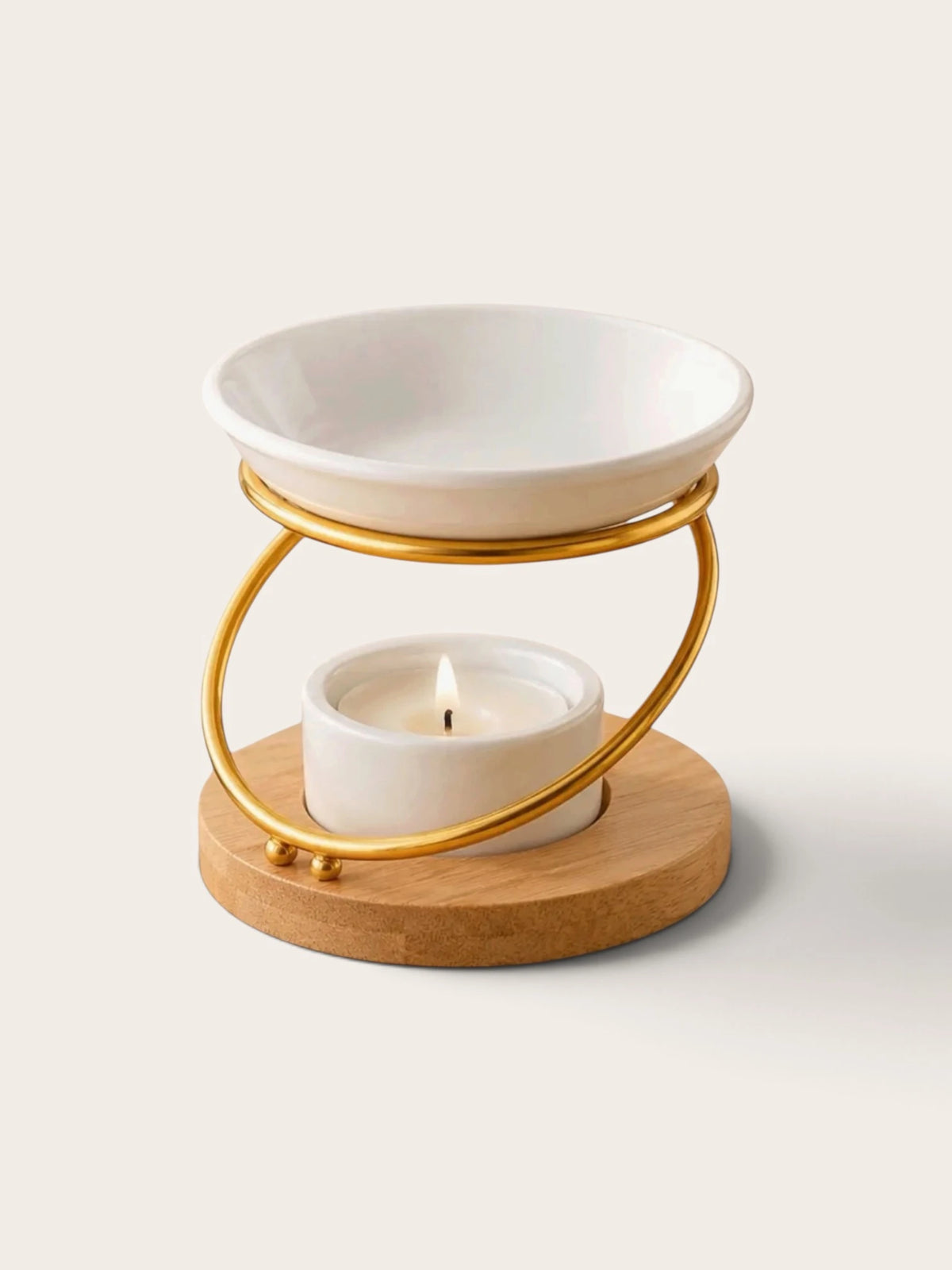 Set Nordic Gold | Quemador con Wax Melt a elegir