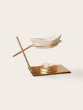 Set Hoja Dorada | Quemador con Wax Melt a elegir